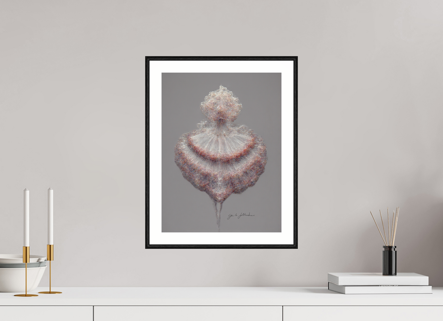 30 x 40 cm, Print Acrylic Glass Black Frame Pentimento XXIV — The Romantic Tutu