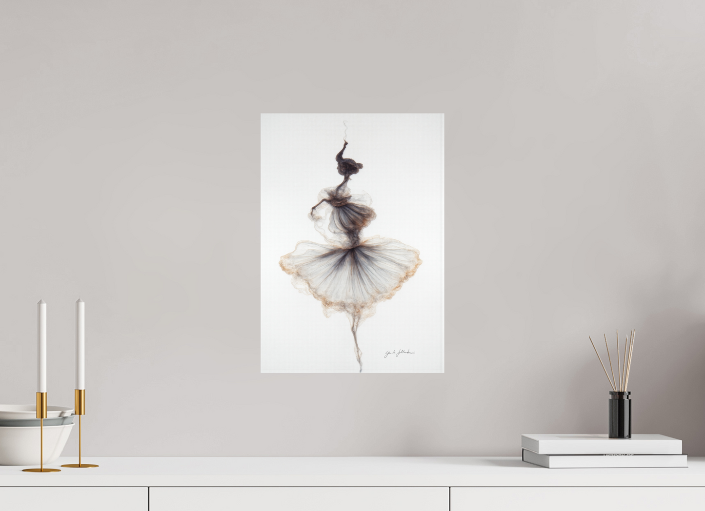 ISO A3 (29,7 x 42 cm), Fine Art Print Unframed Pentimento XXIV — Ash Dancer