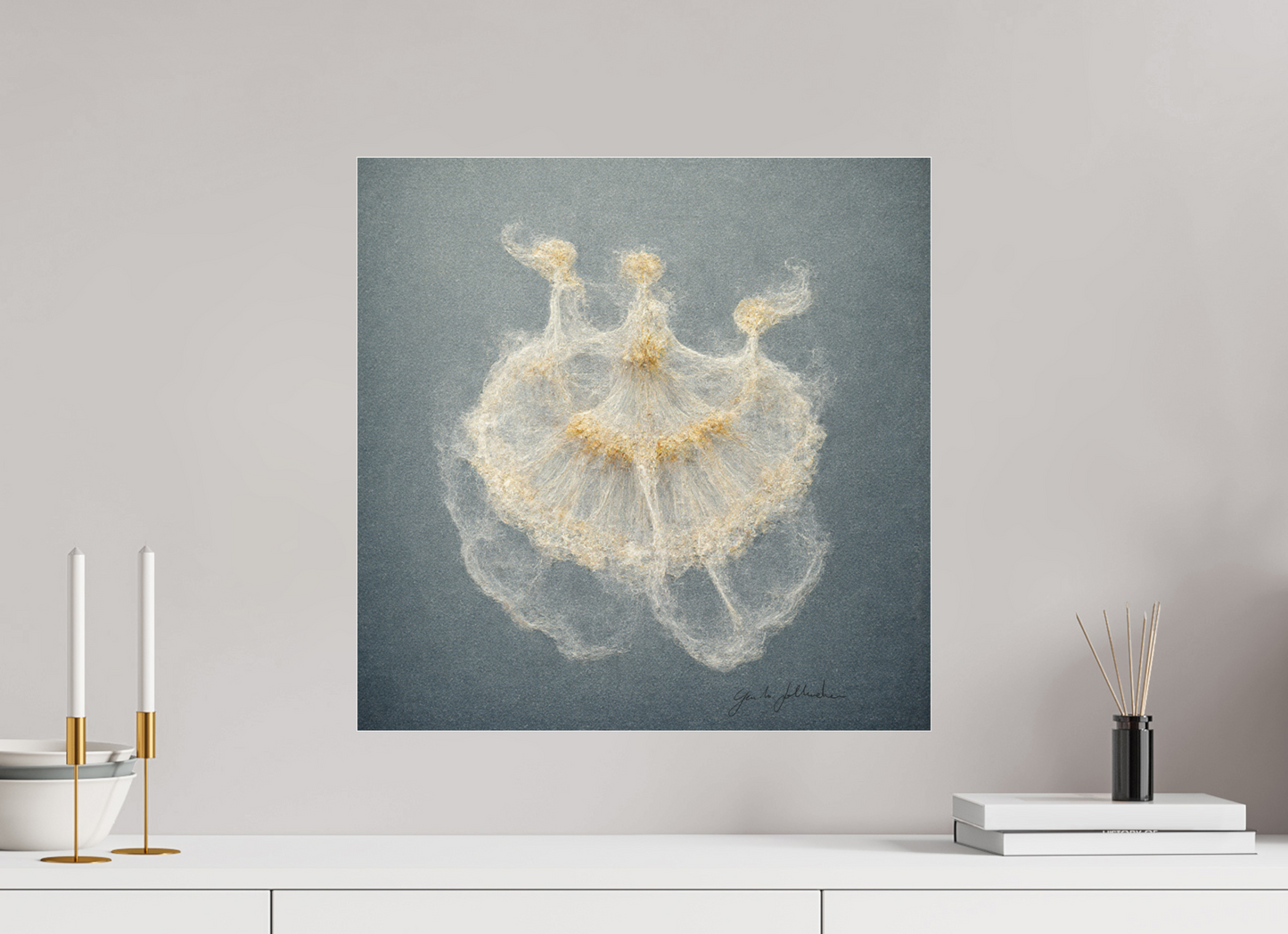 50 x 50 cm, Print Acrylic Glass Unframed Pentimento XXII — The Three Graces