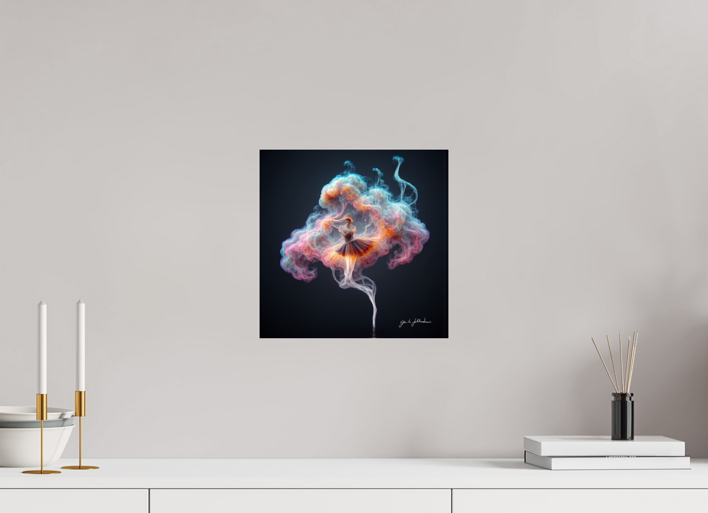 30 x 30 cm, Print Acrylic Glass Unframed Pentimento XII — The Weather of Her Turning