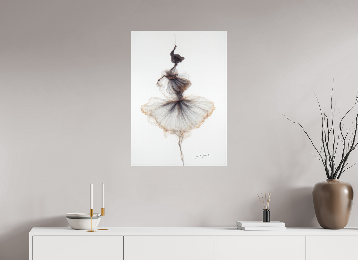 ISO A1 (59,4 x 84,1 cm), Fine Art Print Unframed Pentimento XXIV — Ash Dancer