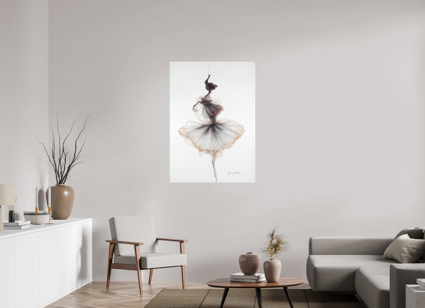 ISO A0 (84,1 x 118,9 cm), Fine Art Print Unframed Pentimento XXIV — Ash Dancer