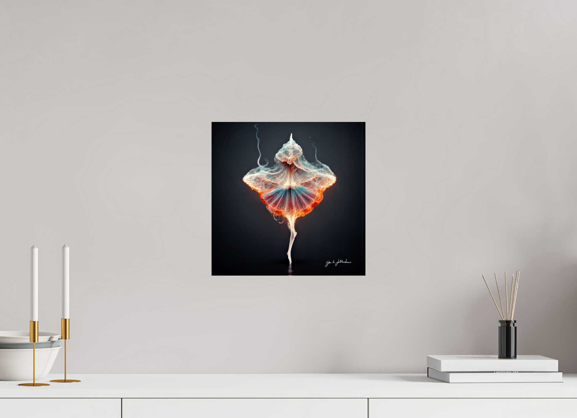 30 x 30 cm, Print Acrylic Glass Unframed Pentimento XI — Ember and Ash