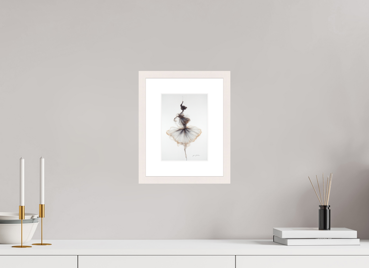 ISO A5 (14,8 x 21 cm), Fine Art Print Framed Pentimento XXIV — Ash Dancer
