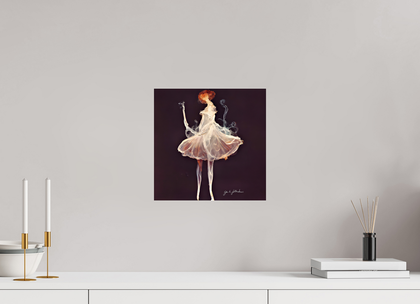 30 x 30 cm, Print Acrylic Glass Unframed The Last Pirouette