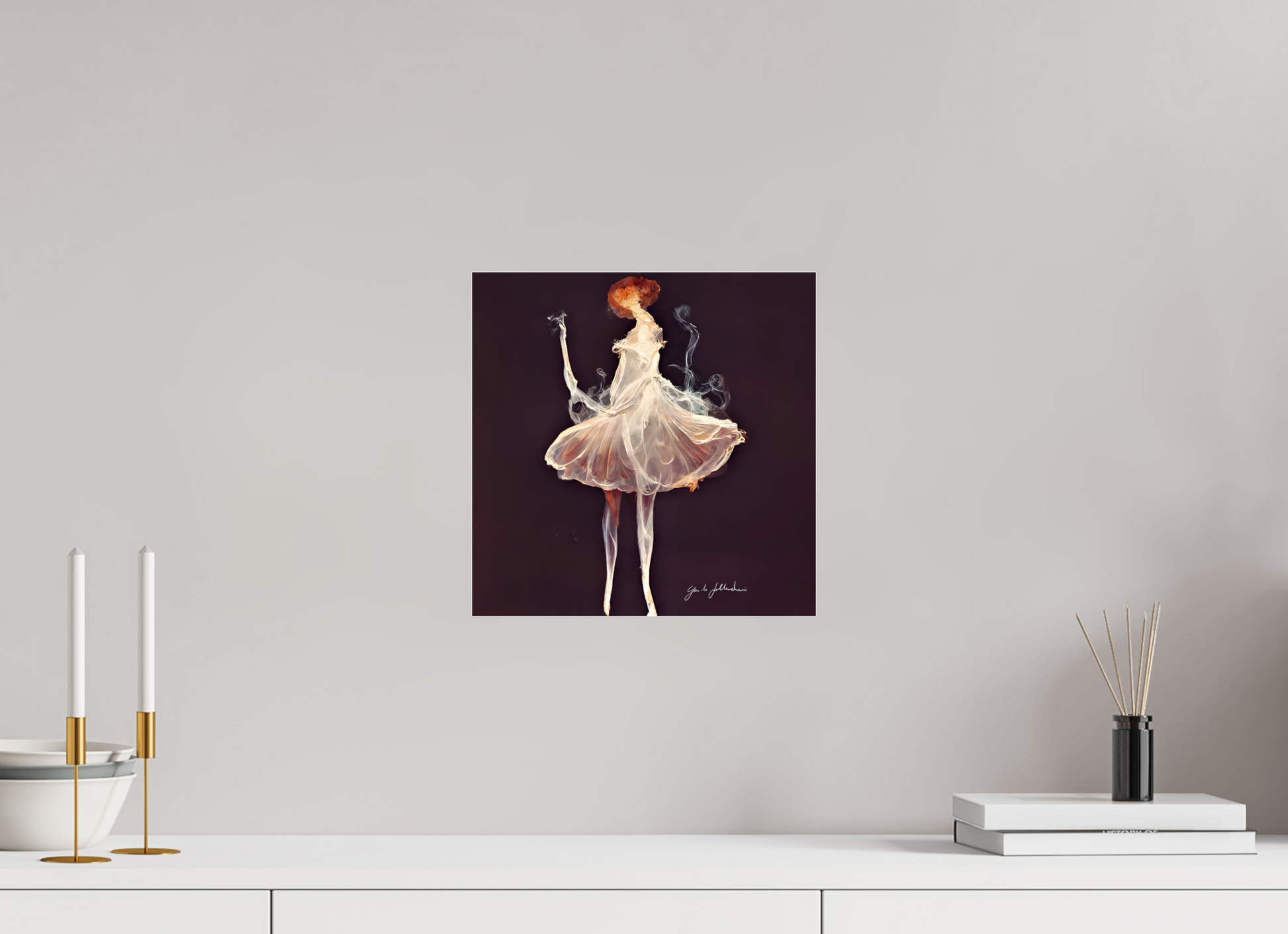 30 x 30 cm, Print Acrylic Glass Unframed The Last Pirouette