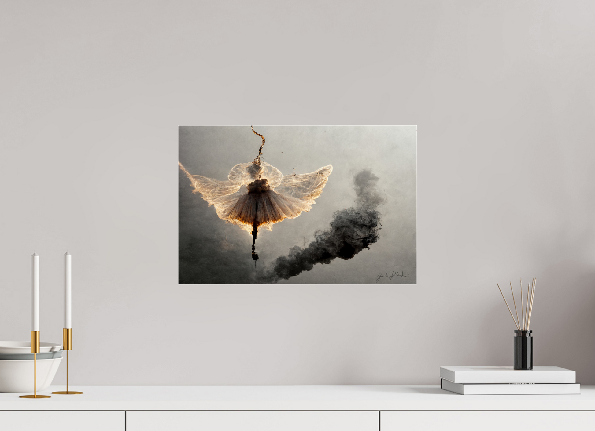 45 x 30 cm, Photo Print Under Acrylic Glass Tethered Grace