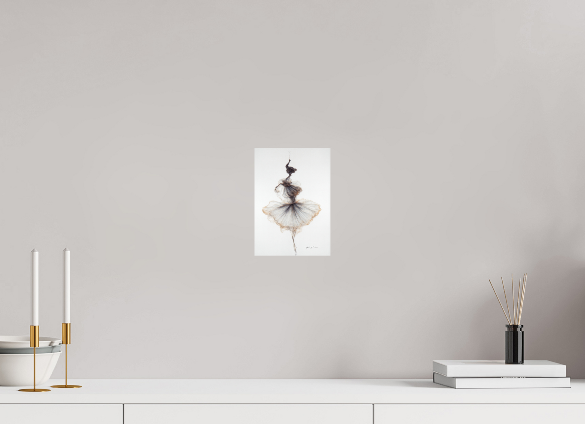 ISO A5 (14,8 x 21 cm), Fine Art Print Unframed Pentimento XXIV — Ash Dancer