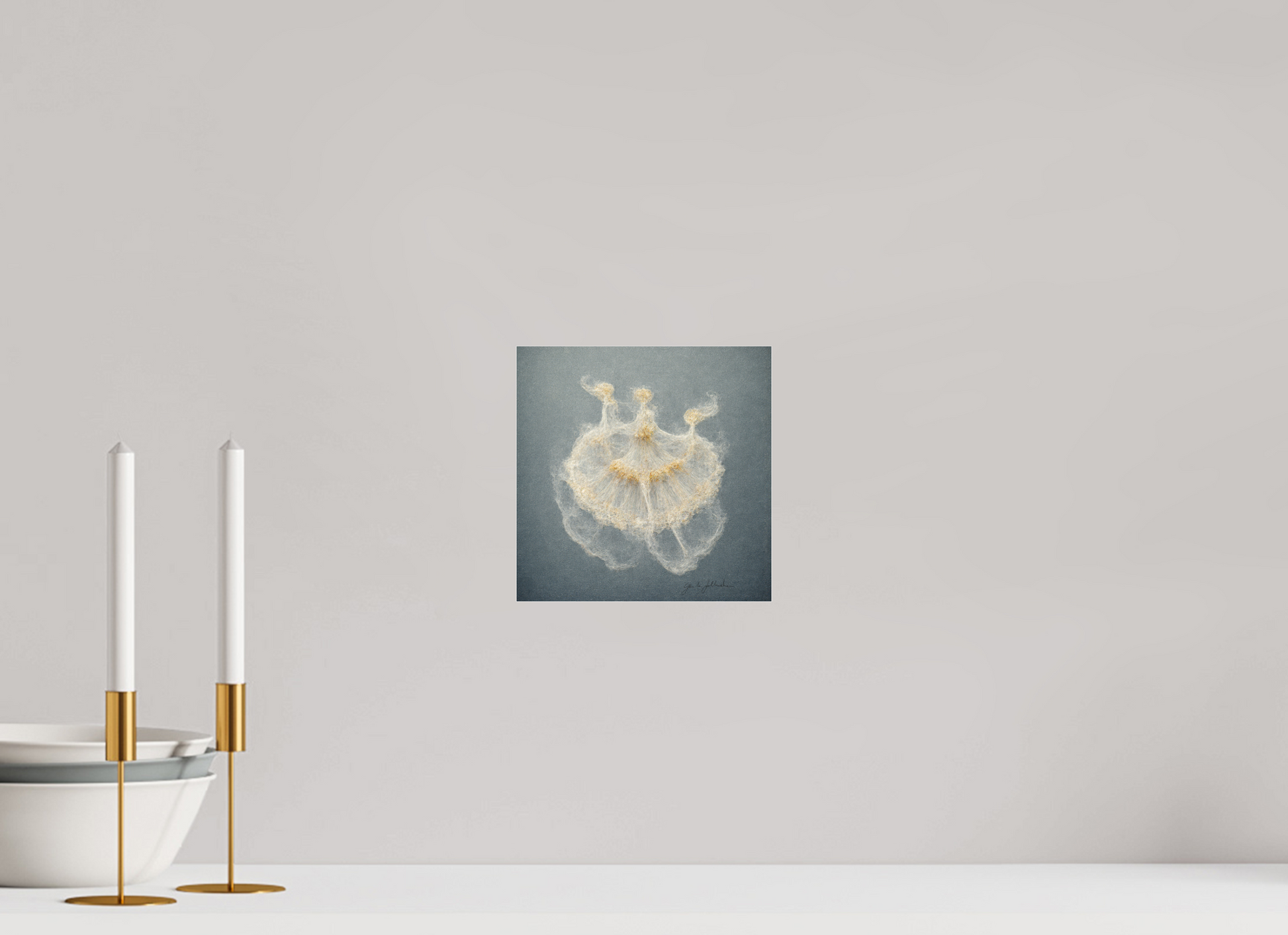 20 x 20 cm, Print Acrylic Glass Unframed Pentimento XXII — The Three Graces