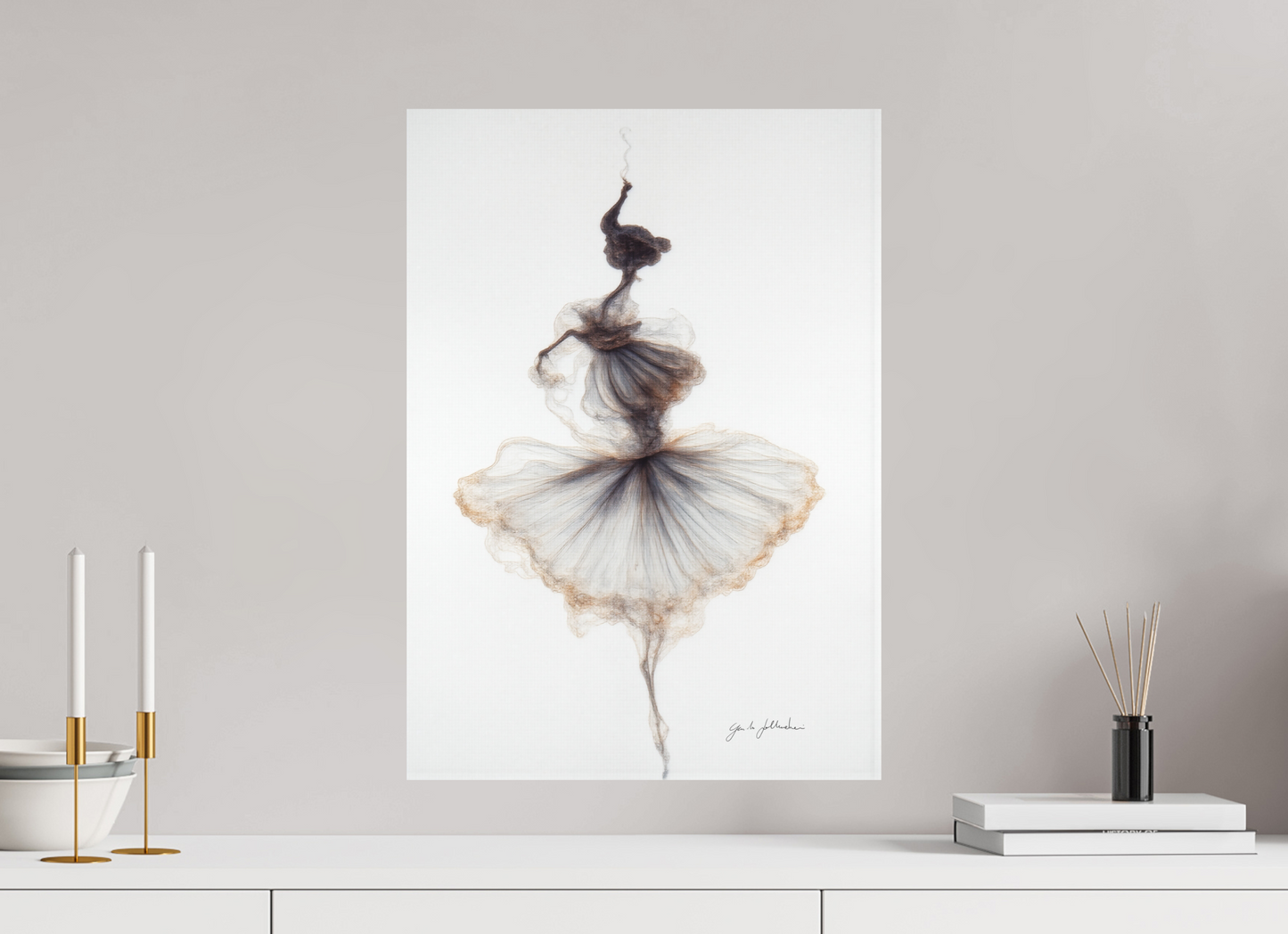 ISO A2 (42 x 59,4 cm), Fine Art Print Unframed Pentimento XXIV — Ash Dancer